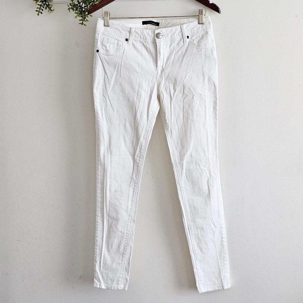 A3 Denim AG White Skinny Jeans Stretch Women Size 8P Petite